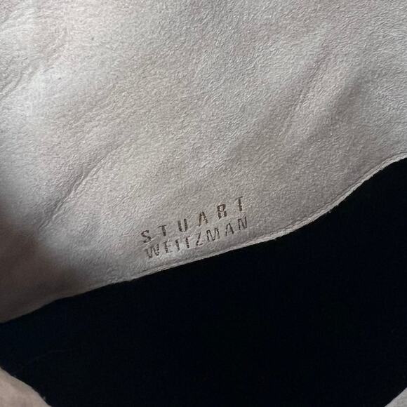 Stuart Weitzman Taupe Suede Rocker Chic Slouchy Boots Size 7.5 - Picture 9 of 13